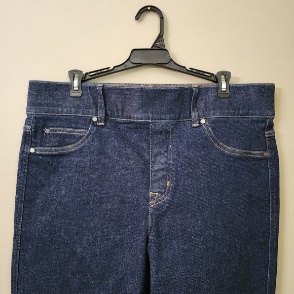 SPANX Dark Blue Jeans Everywear Kick Flare  Ankle High Rise  Suze 1X P - Picture 7 of 7